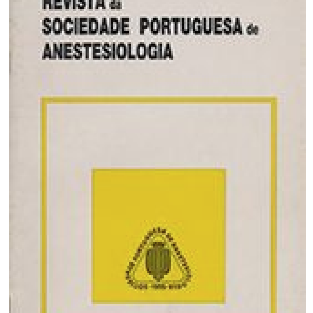 Revista da Sociedade Portuguesa de Anestesiologia